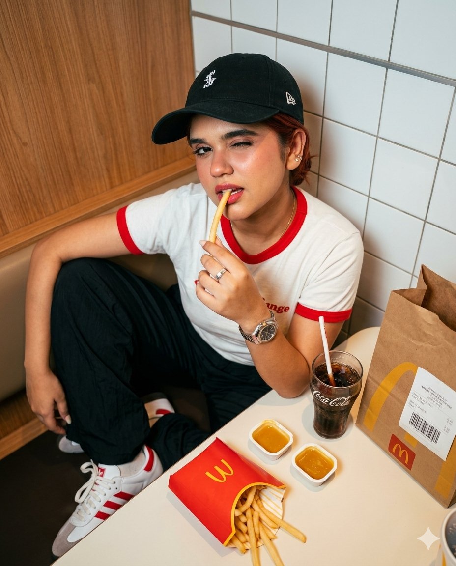 AI Prompt for Hyper-Realistic Food Photography - McDonald's Diner Scene