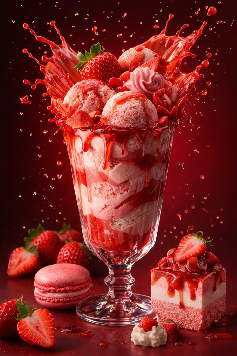 AI Prompt for Hyper-Realistic Ice Cream Sundaes - Product Marketing