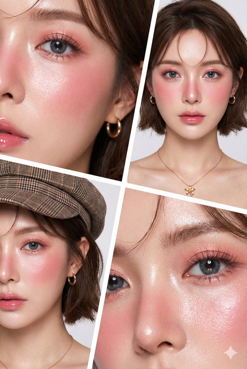 AI Prompt for Hyper-Realistic Korean Beauty Editorial Collage