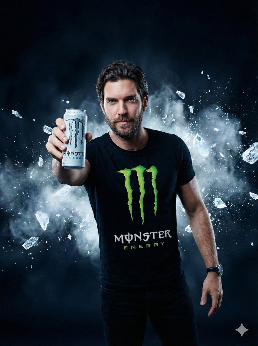 AI Prompt for Hyper-Realistic Monster Energy Commercial Portrait