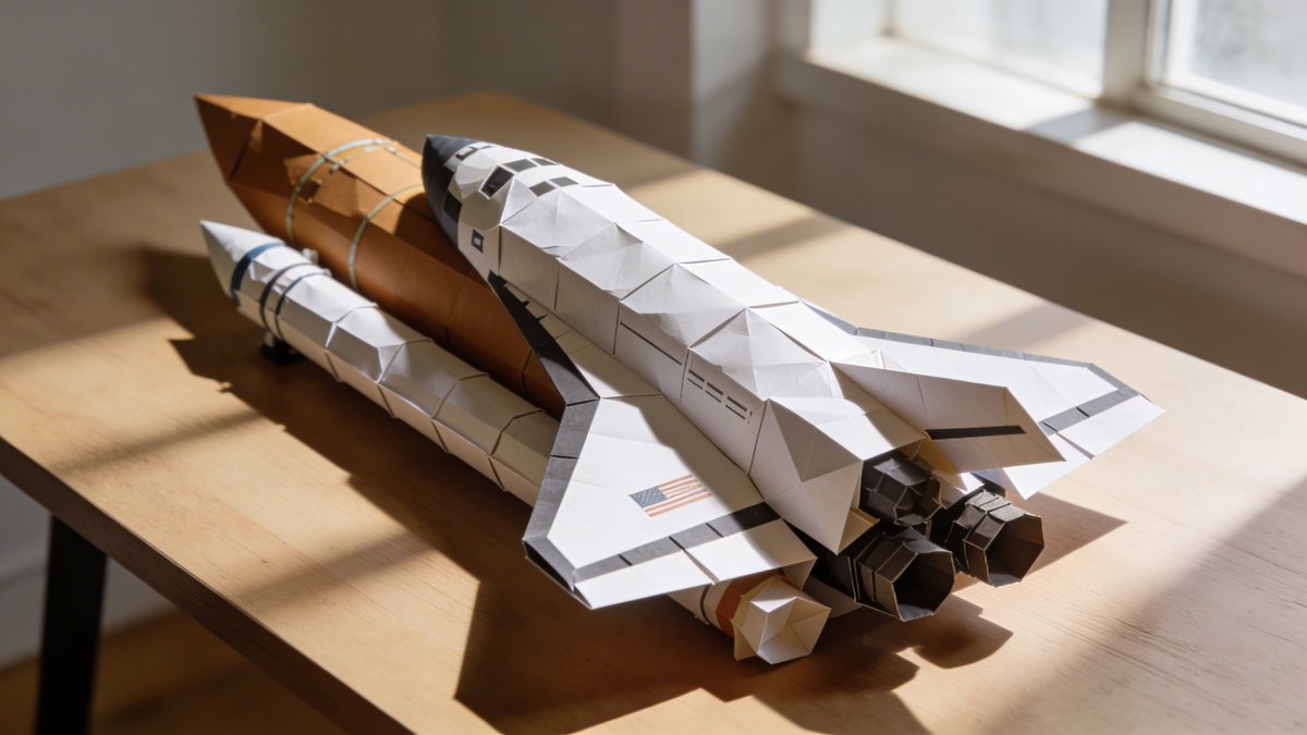 AI Prompt for Hyper-Realistic Origami Sculpture with Realistic Lighting and Textures