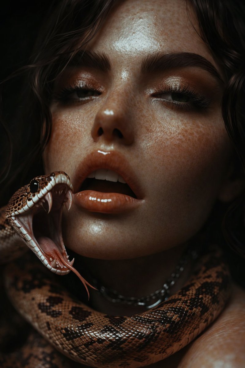 AI Prompt for Hyper-Realistic Portrait with Snake