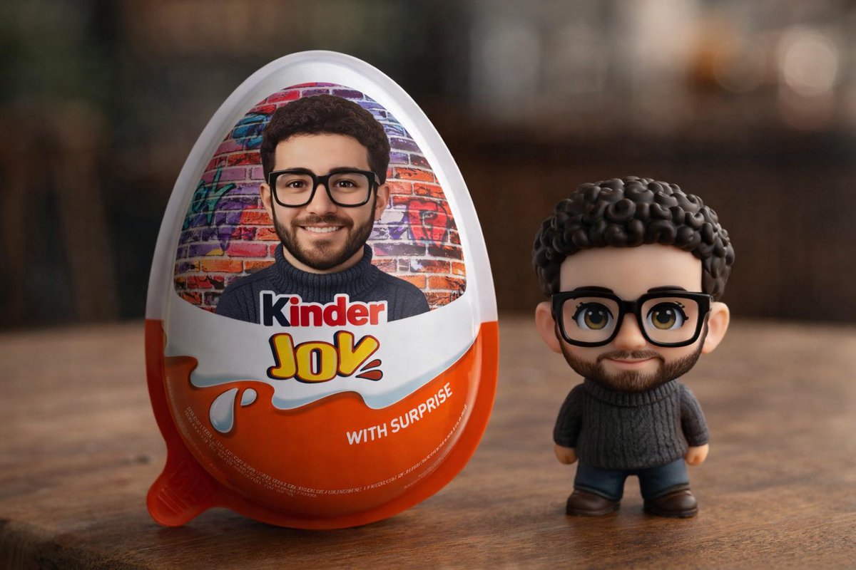 AI Prompt for Hyper-Realistic Product Photography of Kinder Joy