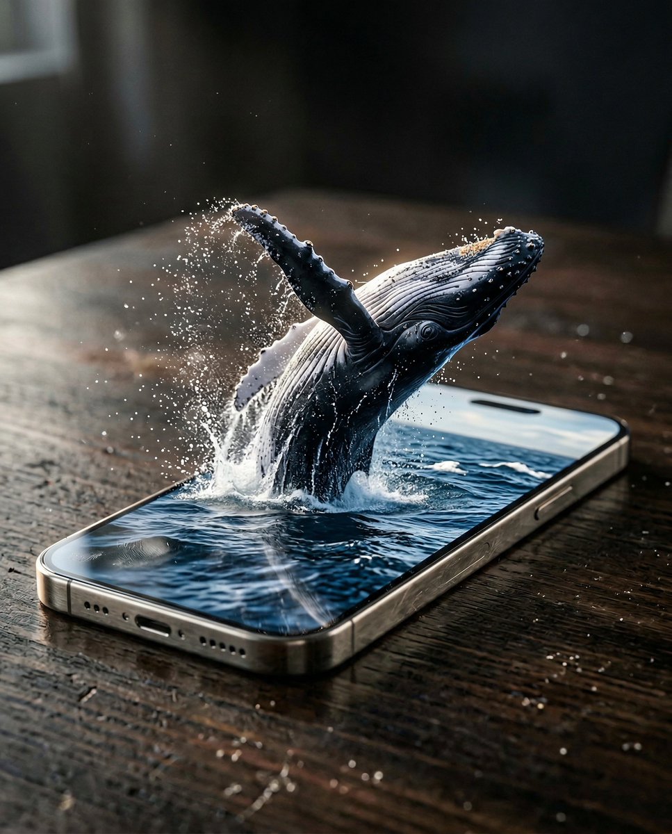AI Prompt for Hyper-Realistic Product Photography with Whale Scene