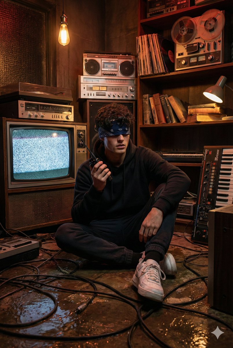 AI Prompt for Hyper-Realistic Stranger Things-Inspired Portrait with Retro-Tech Vibe