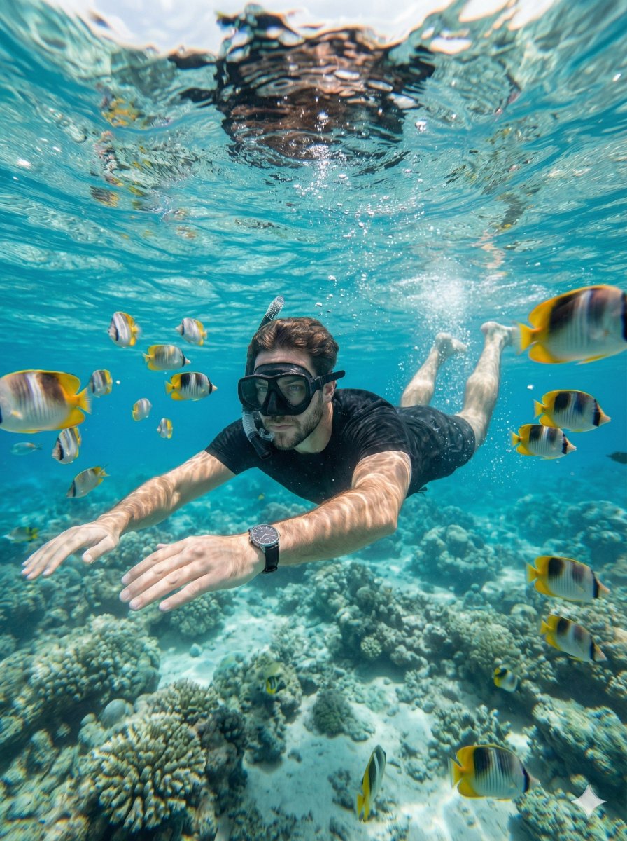 AI Prompt for Hyper-Realistic Underwater Portraits: Generate Stunning Snorkeling Images with AI