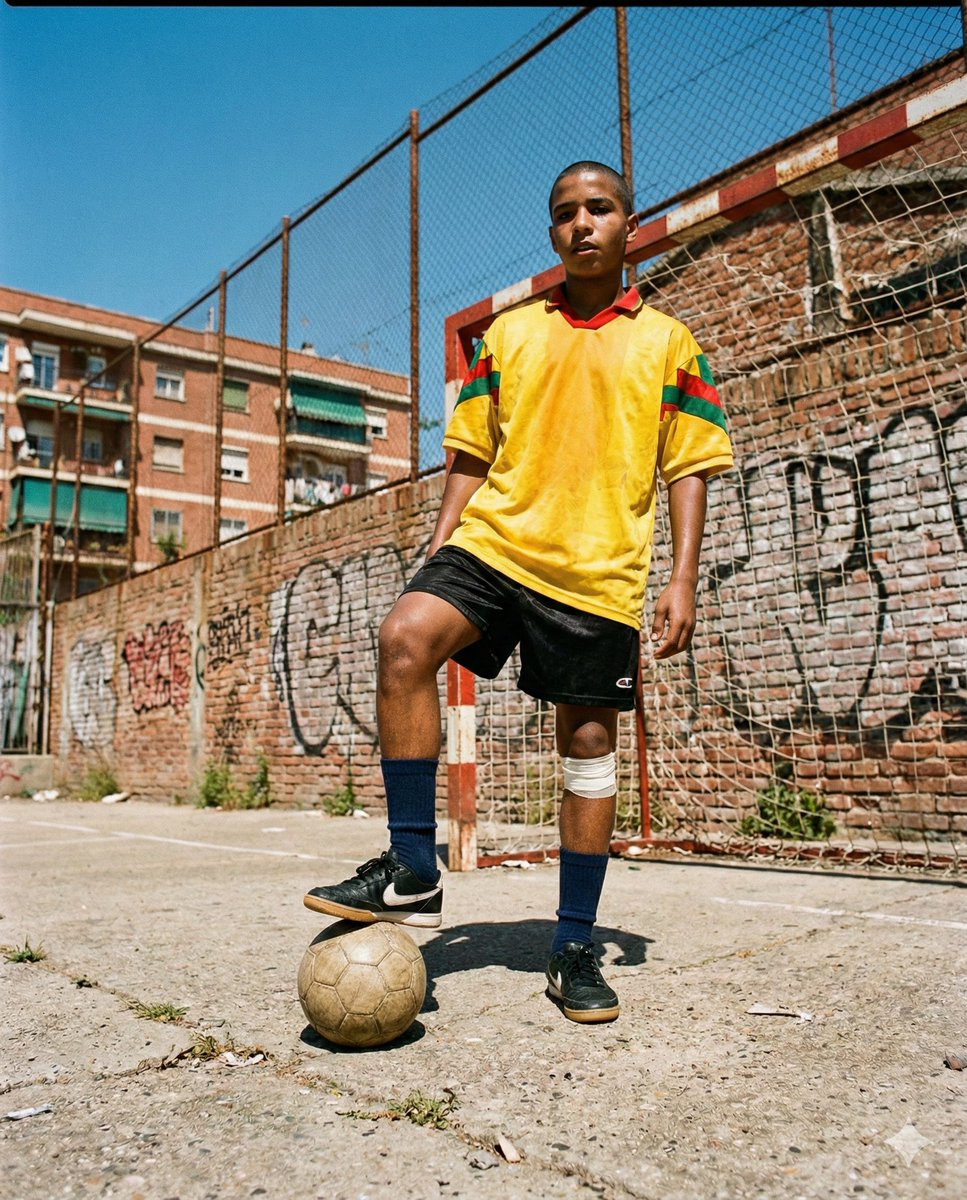 AI Prompt for Hyper-Realistic Urban Soccer Photography