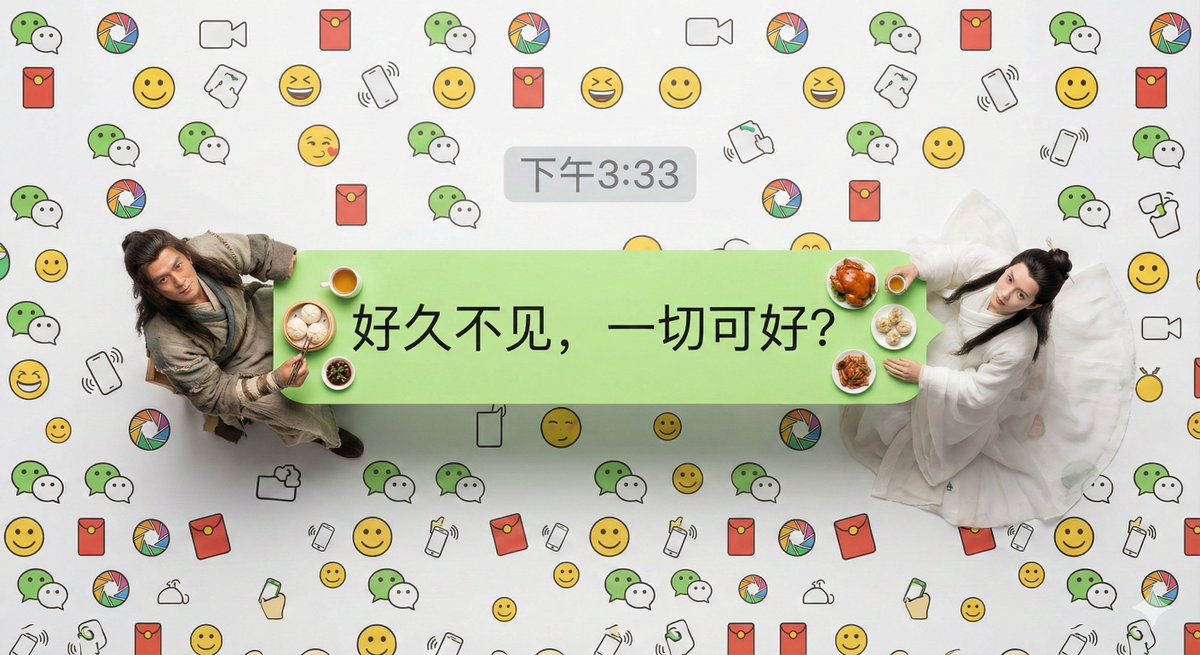 AI Prompt for Hyper-Realistic WeChat Chat Bubble Scene