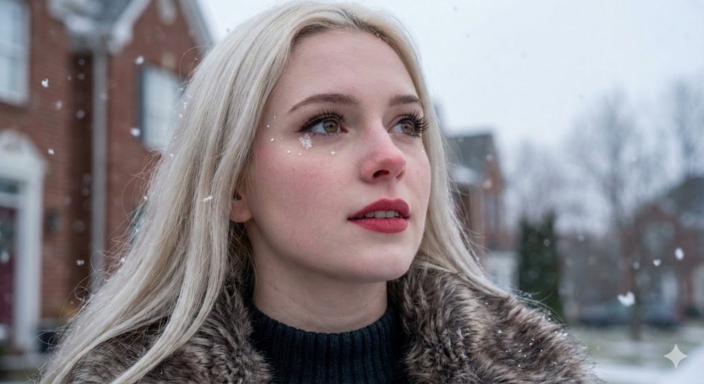 AI Prompt for Hyper-Realistic Winter Glamour Close-up Photos