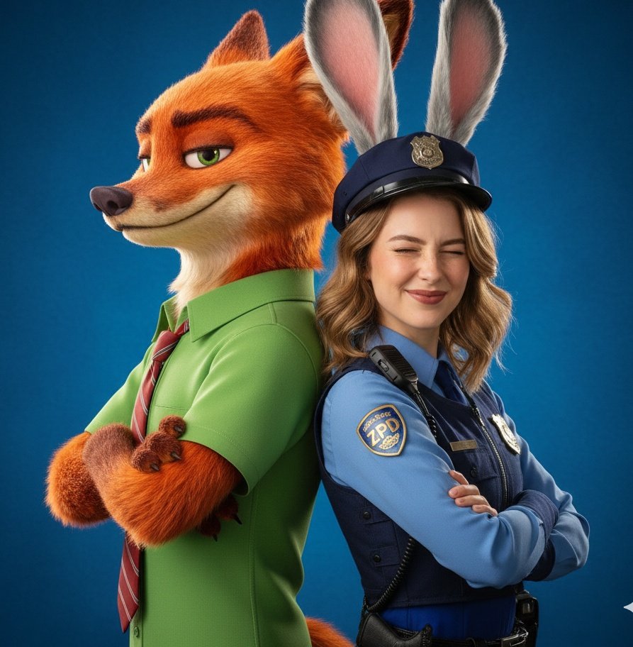 AI Prompt for Hyper-Realistic Zootopia Cosplay Portrait with Identity Lock
