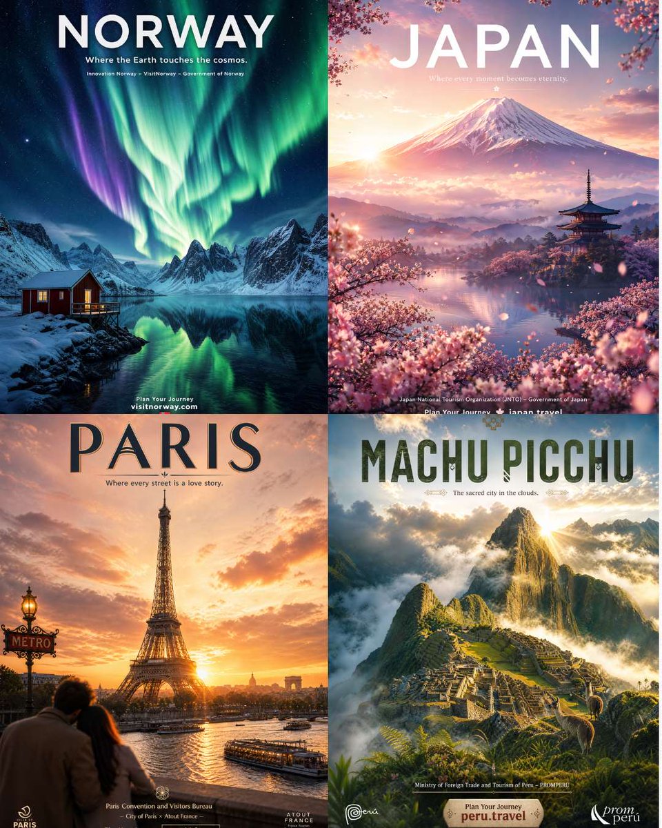 AI Prompt for Iconic Destination Travel Posters