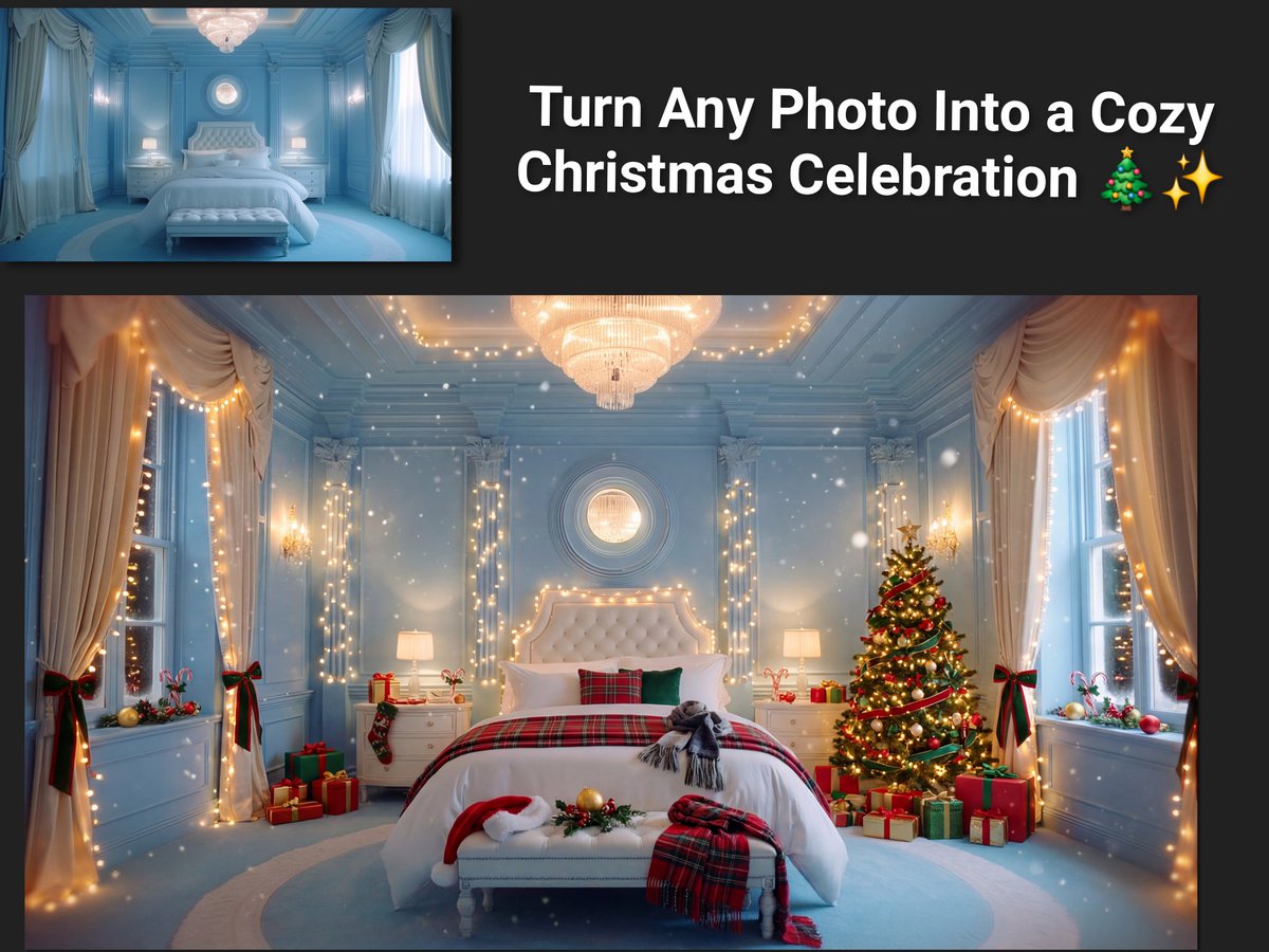 AI Prompt for Image-to-Image Transformation: Create Cozy Christmas Scenes