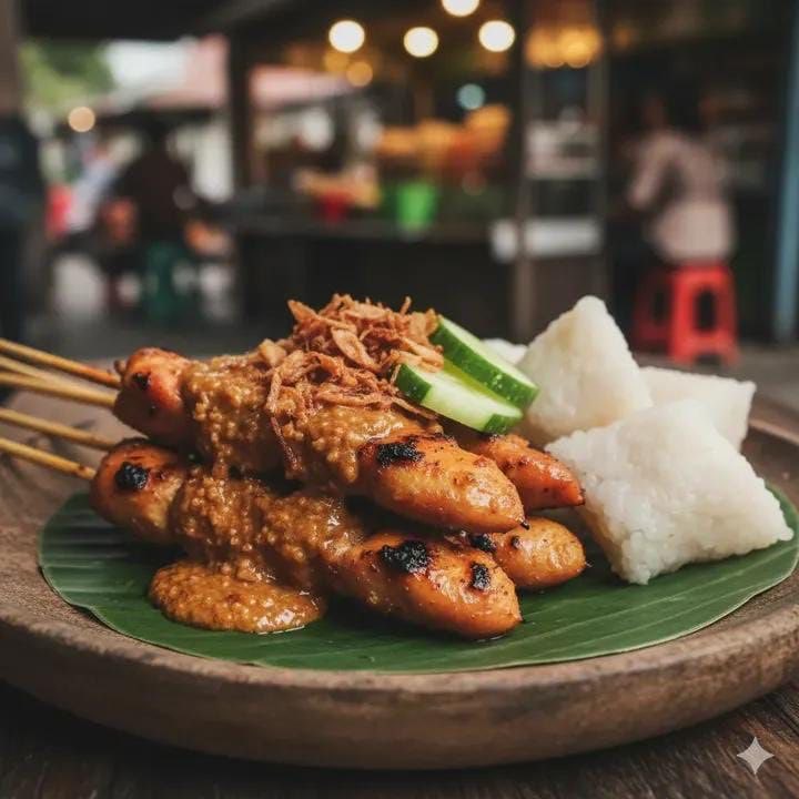 AI Prompt for Indonesian Food Photography: Nasi Tumpeng Composition
