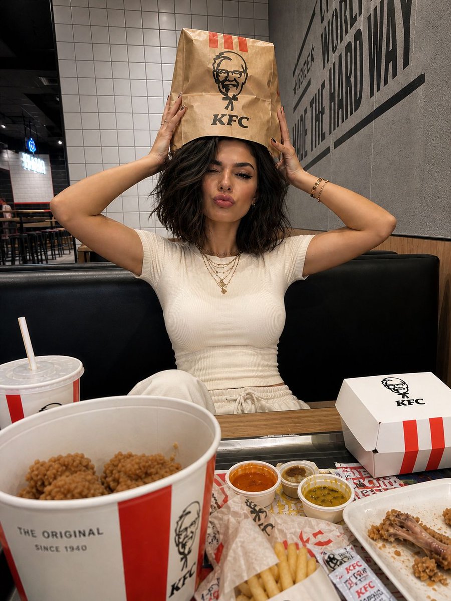 AI Prompt for iPhone-Style KFC Restaurant Photo