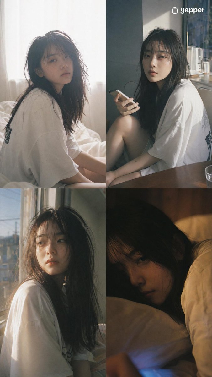 AI Prompt for Japanese Film Aesthetic Portrait Grid with Negative Film Look