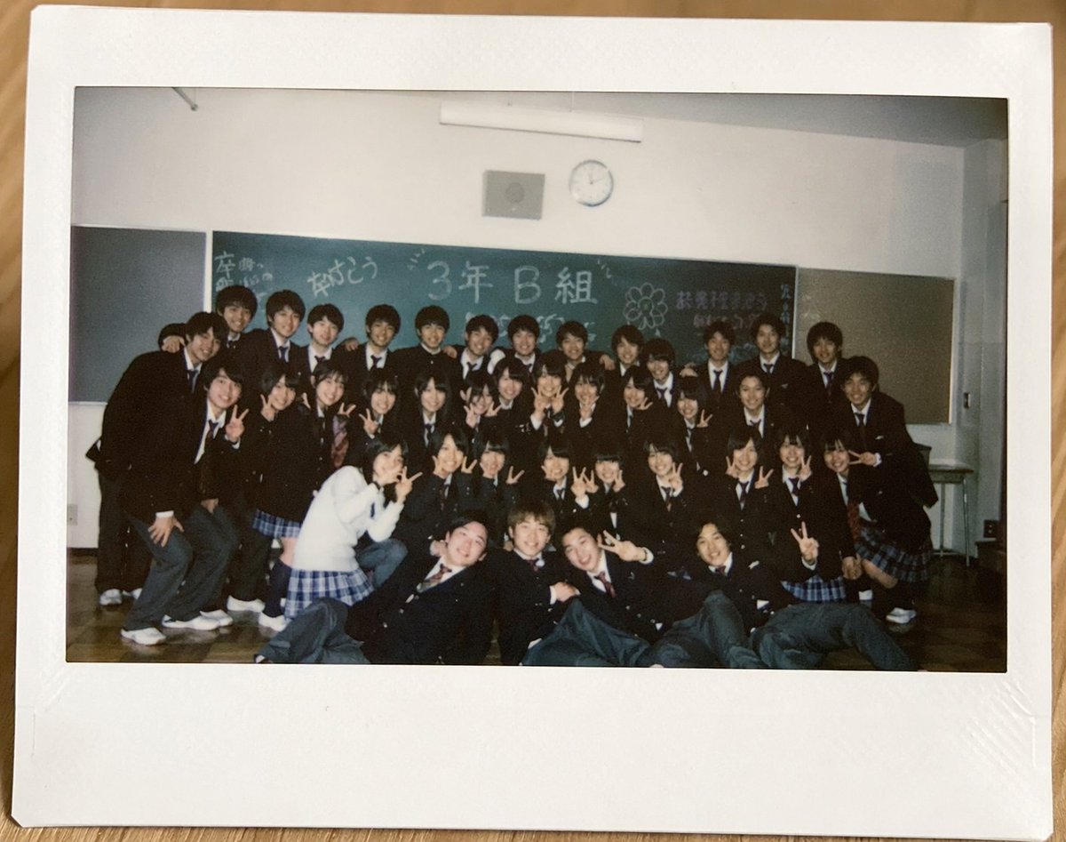 AI Prompt for Japanese High School Graduation Photo with Retro Instant Film Effect