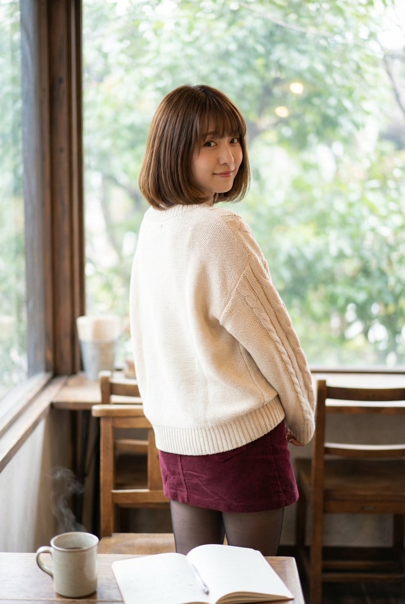 AI Prompt for Japanese Kawaii Girlfriend Portrait in Soft Focus with Photorealistic Effects