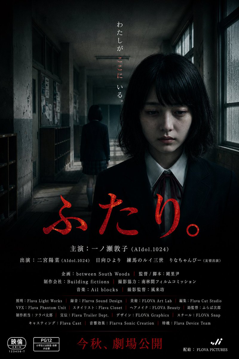 AI Prompt for Japanese School Horror Film Poster Design