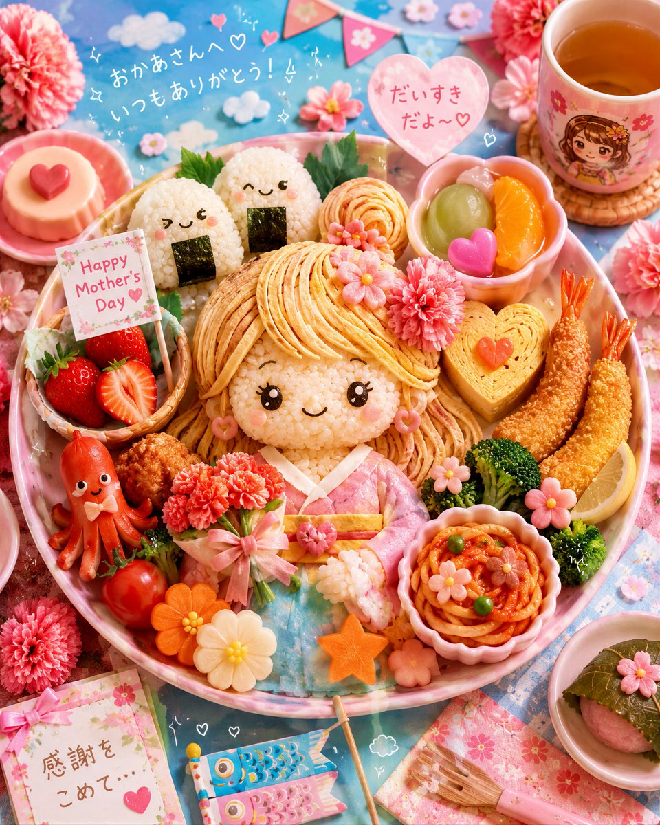 AI Prompt for Kawaii Japanese Bento Food Art with Edible Design Ideas