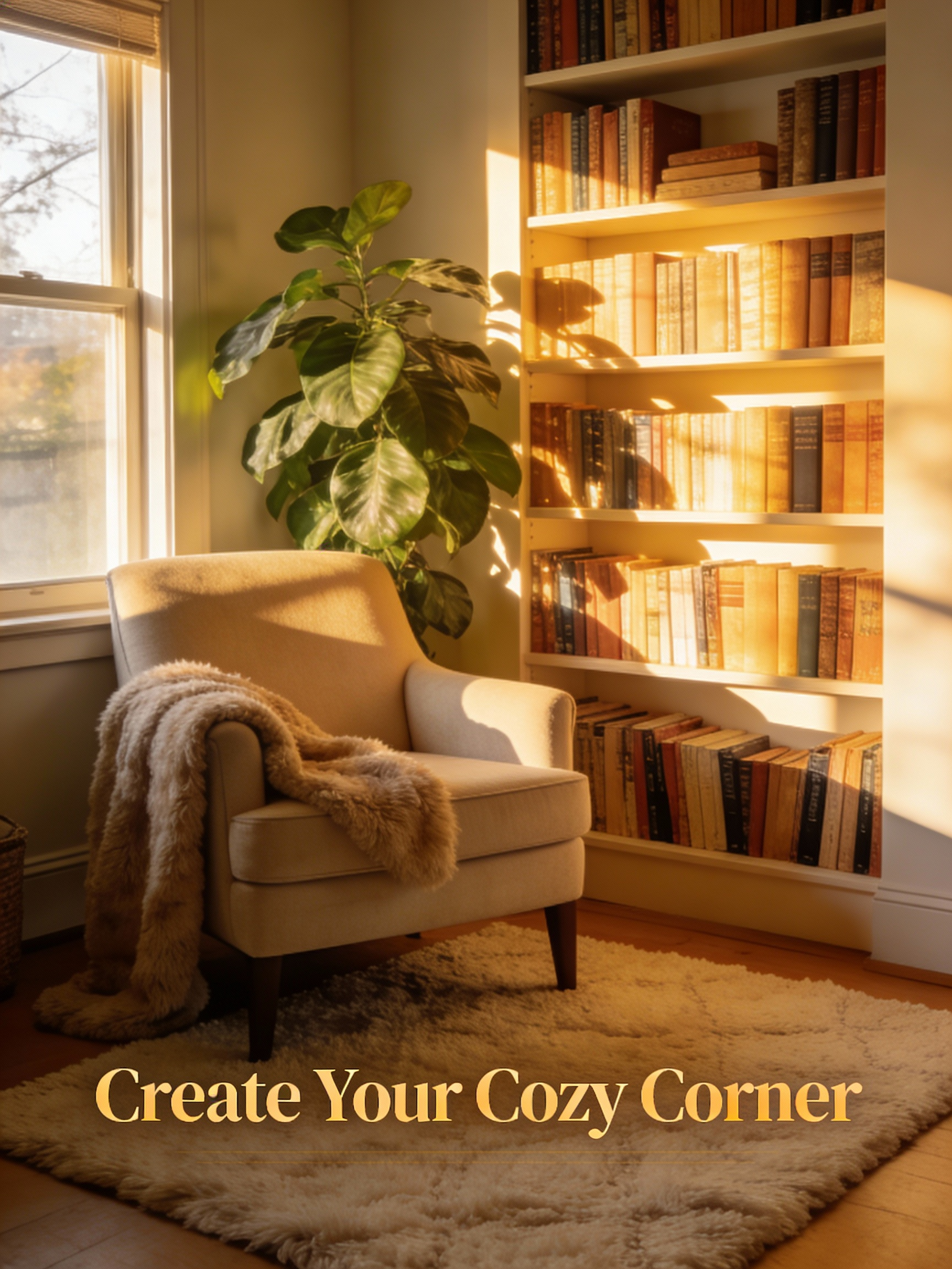 AI Prompt for Light-Filled Reading Nook Photography