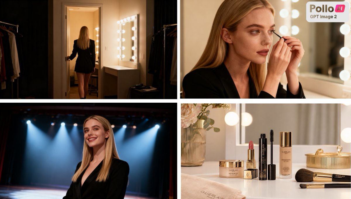 AI Prompt for Luxury Beauty Ad Storyboard: Product Marketing Comic Style