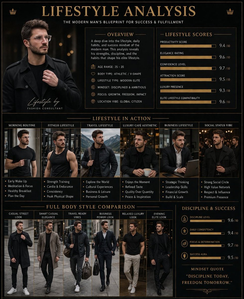 AI Prompt for Luxury Lifestyle Infographic Poster
