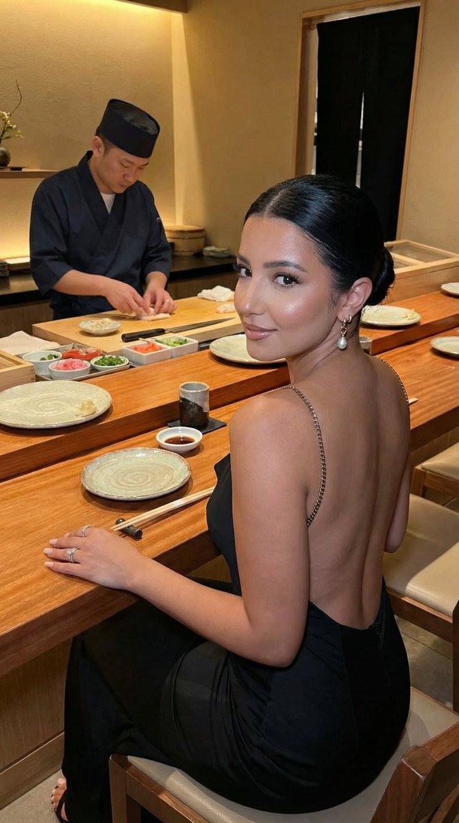 AI Prompt for Luxury Omakase Sushi Bar Editorial Portrait in High-Resolution