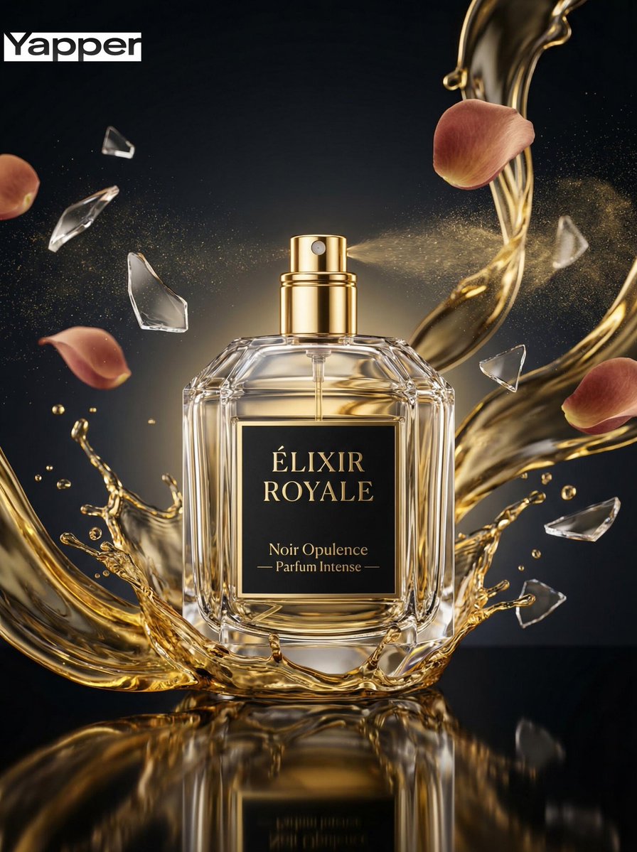 AI Prompt for Luxury Perfume Commercial Photography - Hyper-Realistic, High-Speed Image Generation