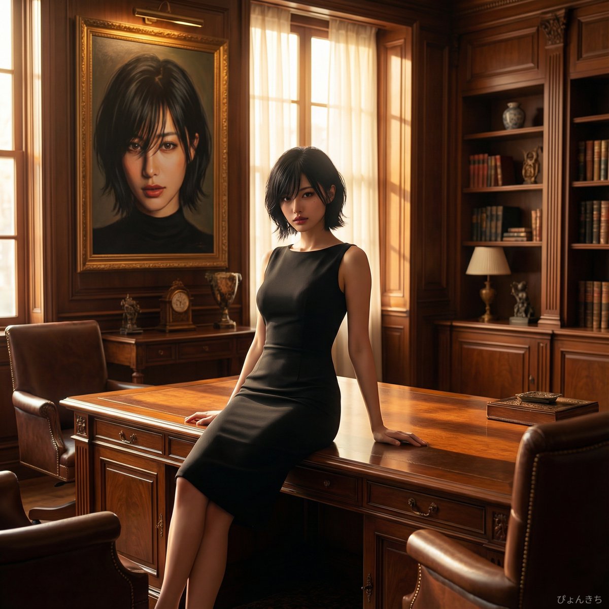 AI Prompt for Luxury Private Office Portrait Image