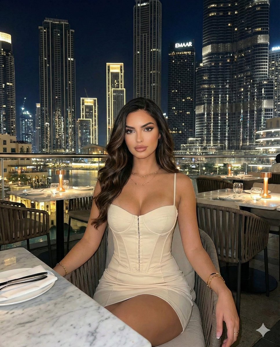 AI Prompt for Luxury Rooftop Restaurant Portrait at Night
