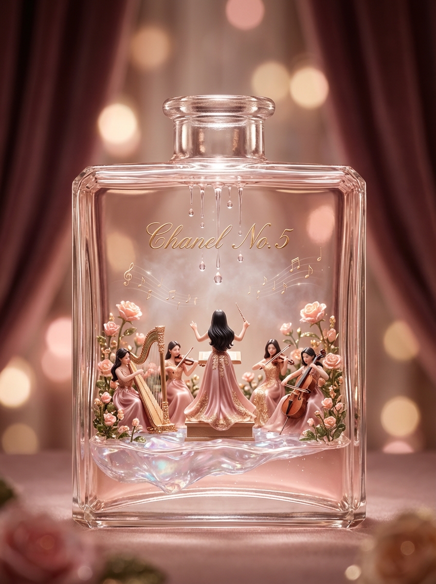 AI Prompt for Luxury Skincare Product Image in Perfume Bottle