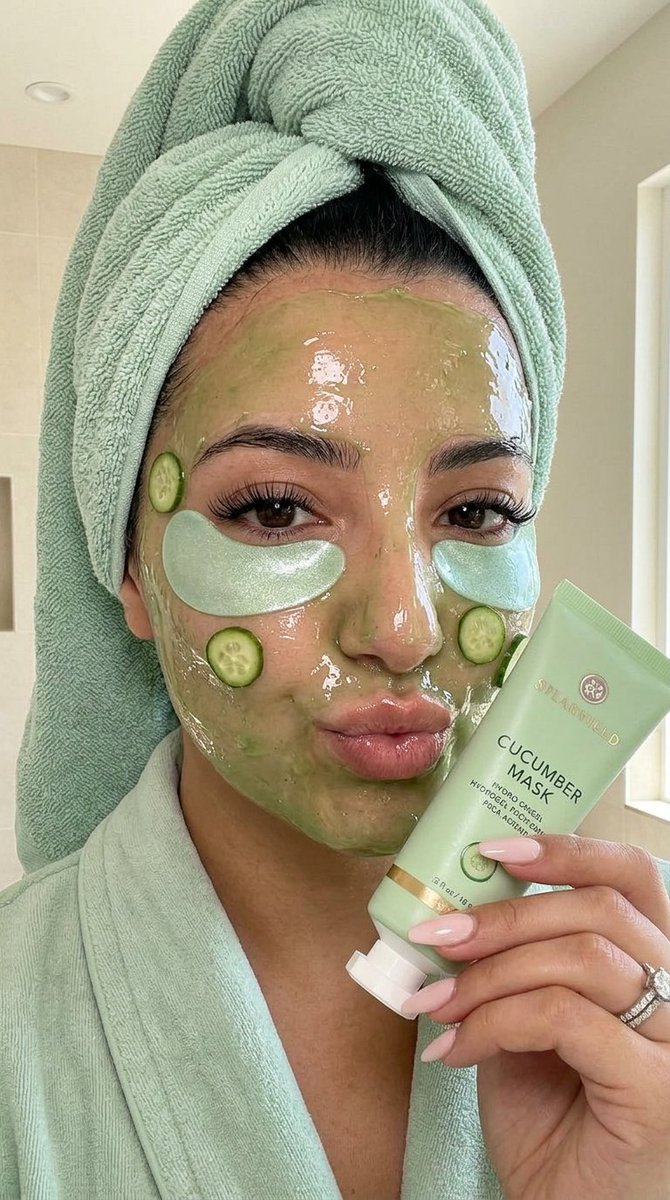 AI Prompt for Luxury Skincare Spa Selfie Photography