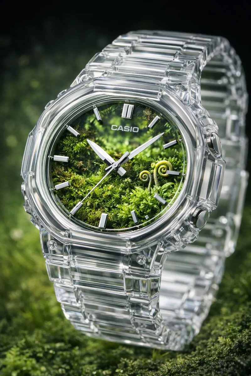 AI Prompt for Luxury Watch Photography with Miniature Terrarium