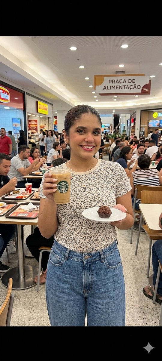 AI Prompt for Mailing List Photography: Realistic Food Court Images of Influencer Models
