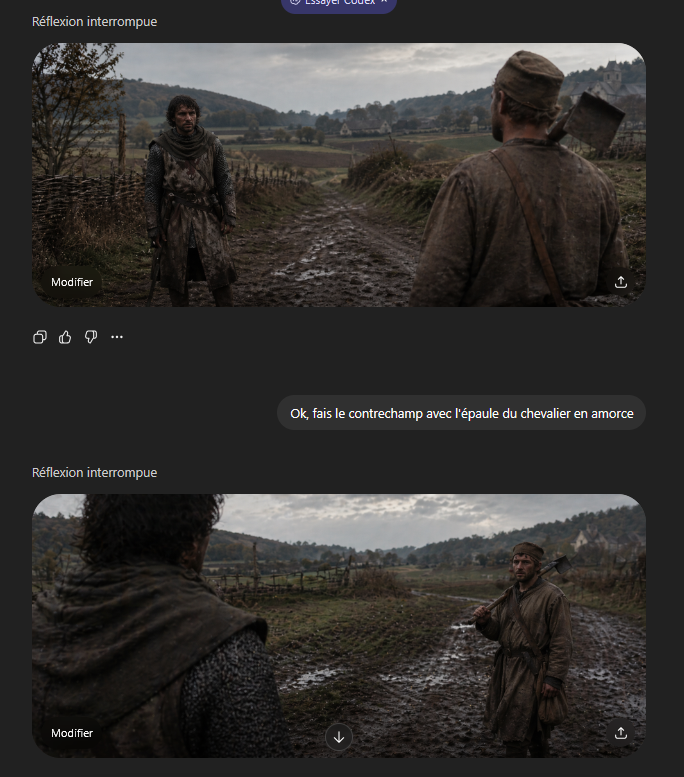 AI Prompt for Medieval Shot Reverse Shot Composition