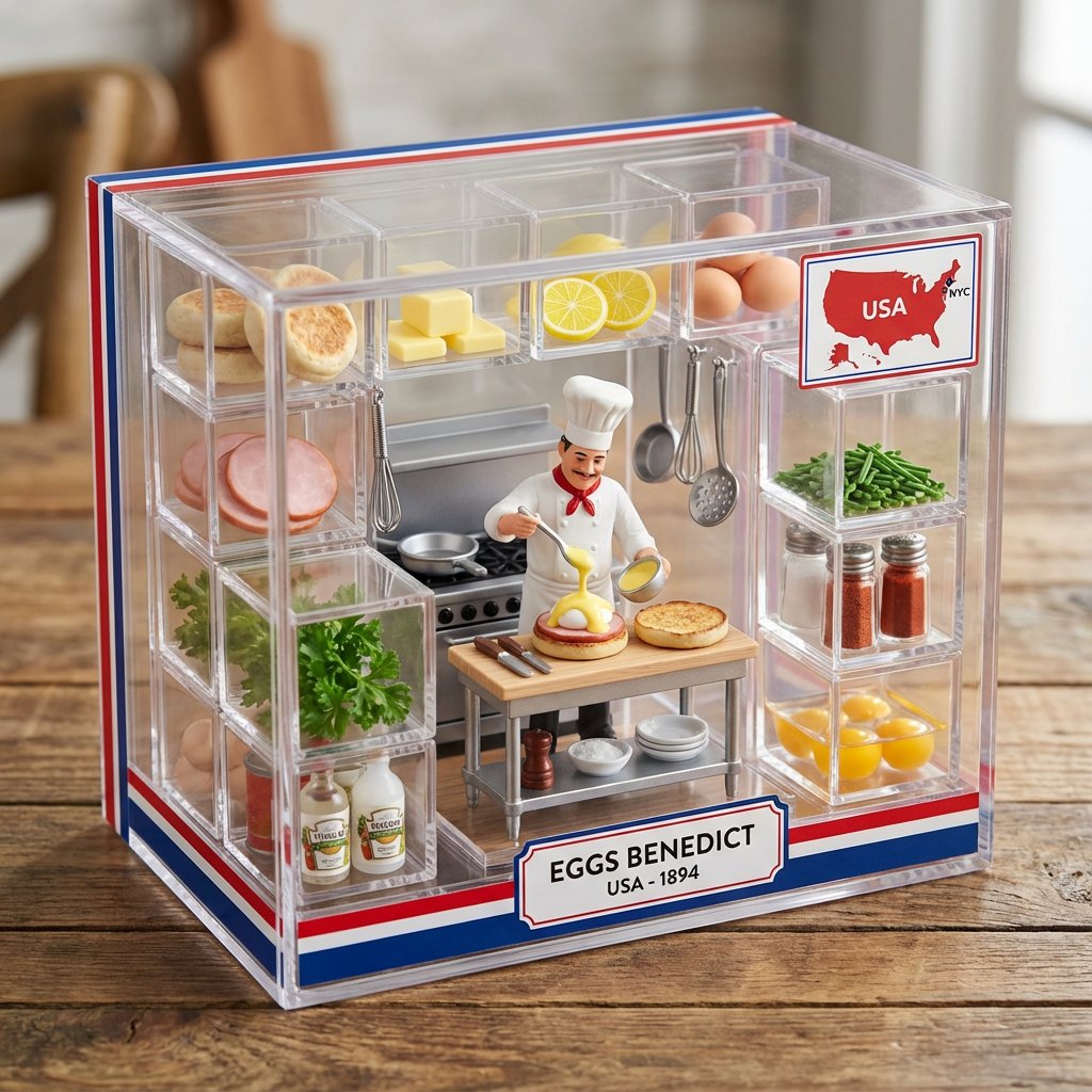AI Prompt for Miniature Kitchen Scene with Food and Cultural Significance