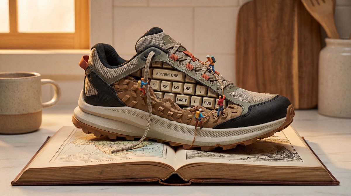 AI Prompt for Miniature Sneaker Scene with Macro Photography Lighting