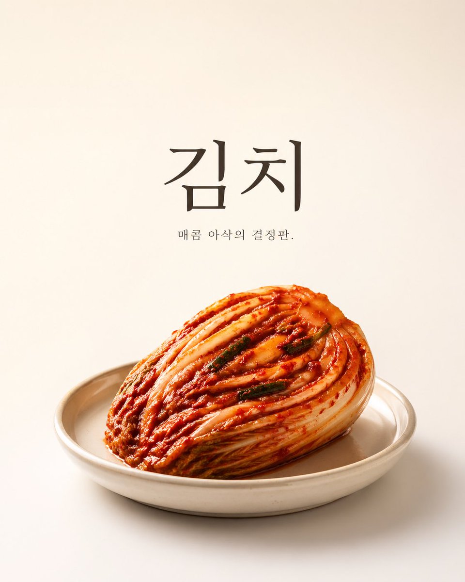 AI Prompt for Minimalist Kimchi Poster Design