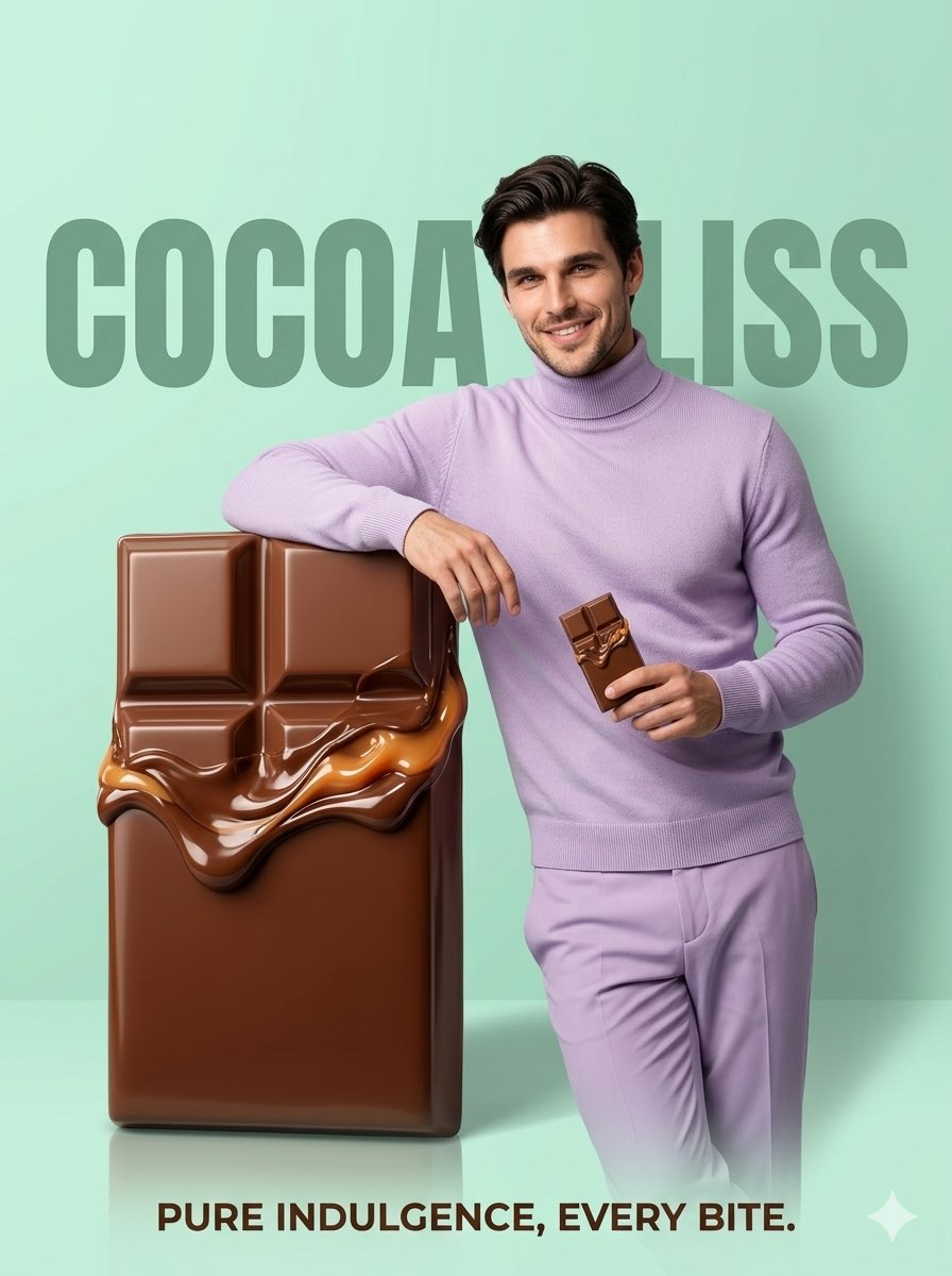 AI Prompt for Minimalist Luxury Food Ad Design