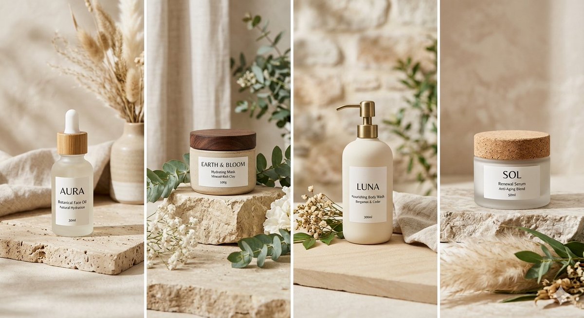 AI Prompt for Minimalist Product Images with Stone Backdrops