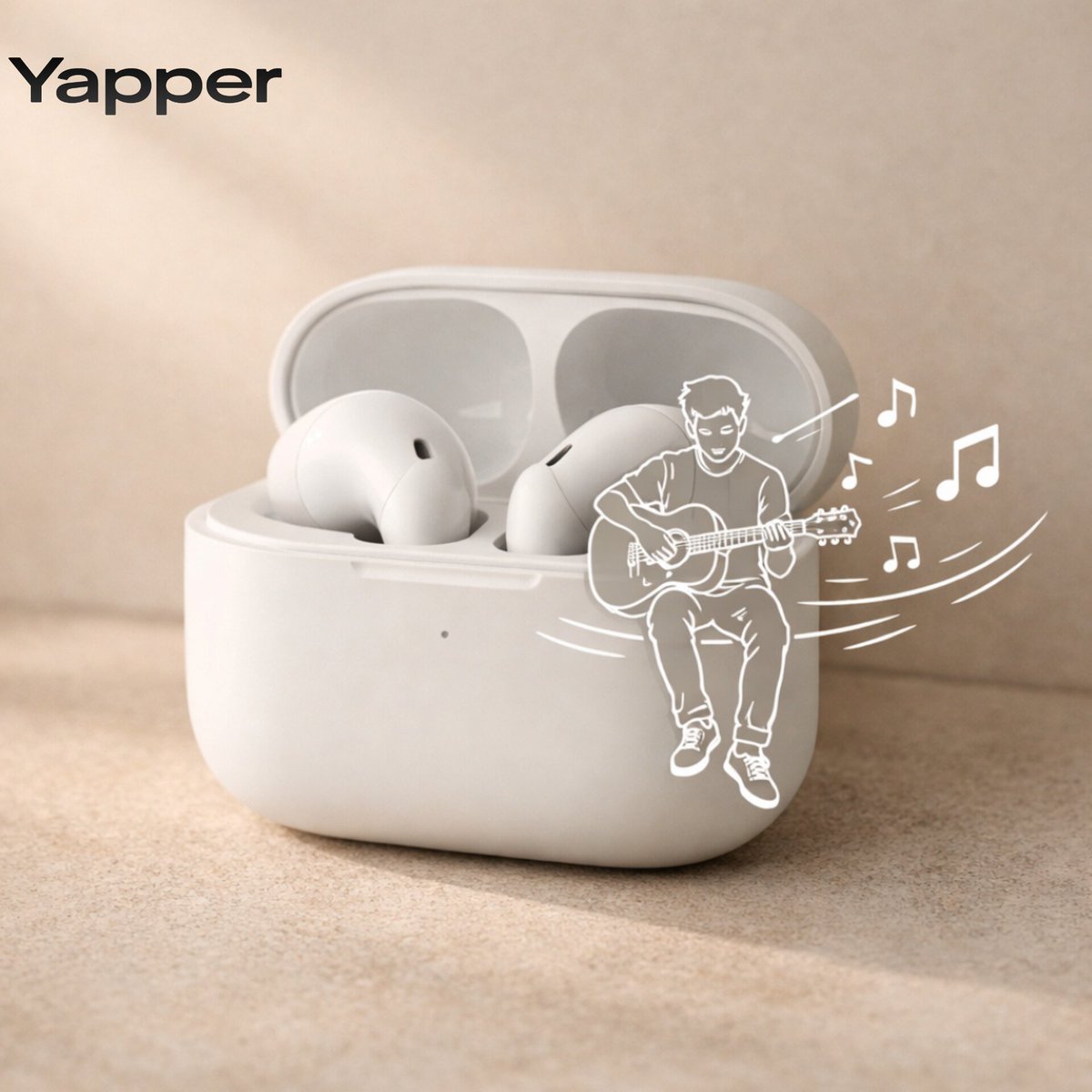 AI Prompt for Minimalist Product Photography with White Line Art Illustration