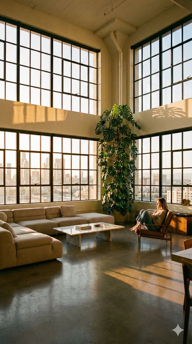 AI Prompt for Modern Minimalist Loft Photography