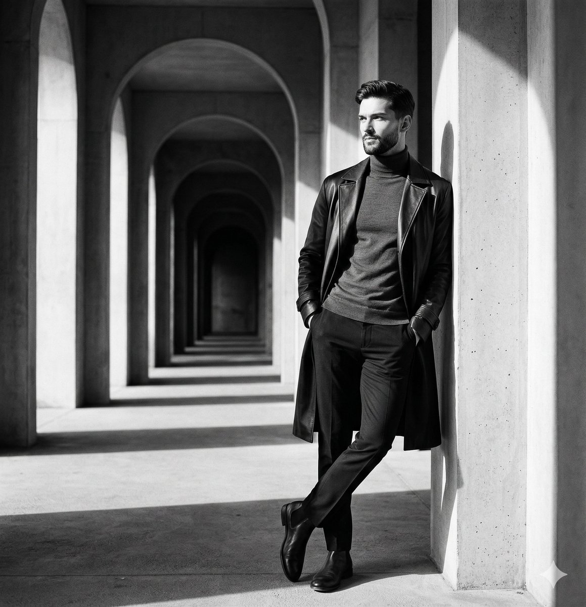 AI Prompt for Monochromatic Editorial Portraits of Style Icons