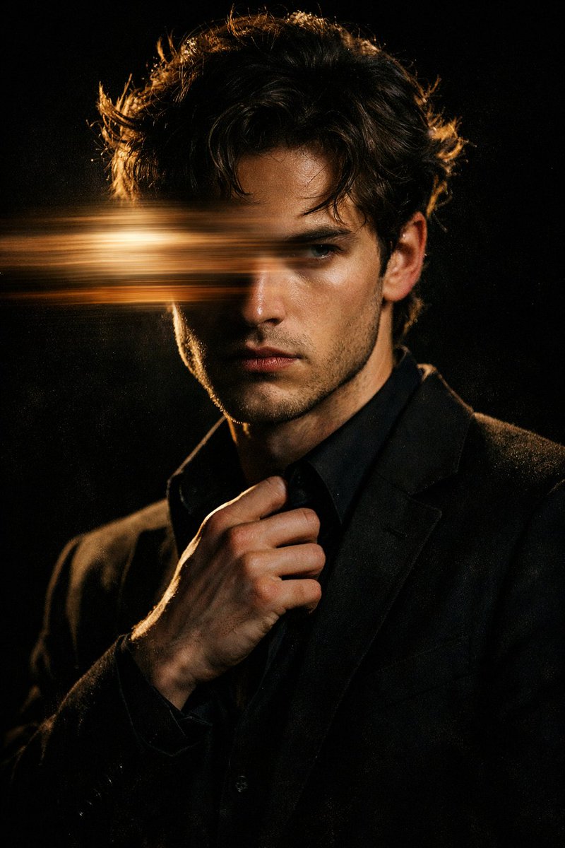 AI Prompt for Moody Cinematic Portrait with Motion Blur