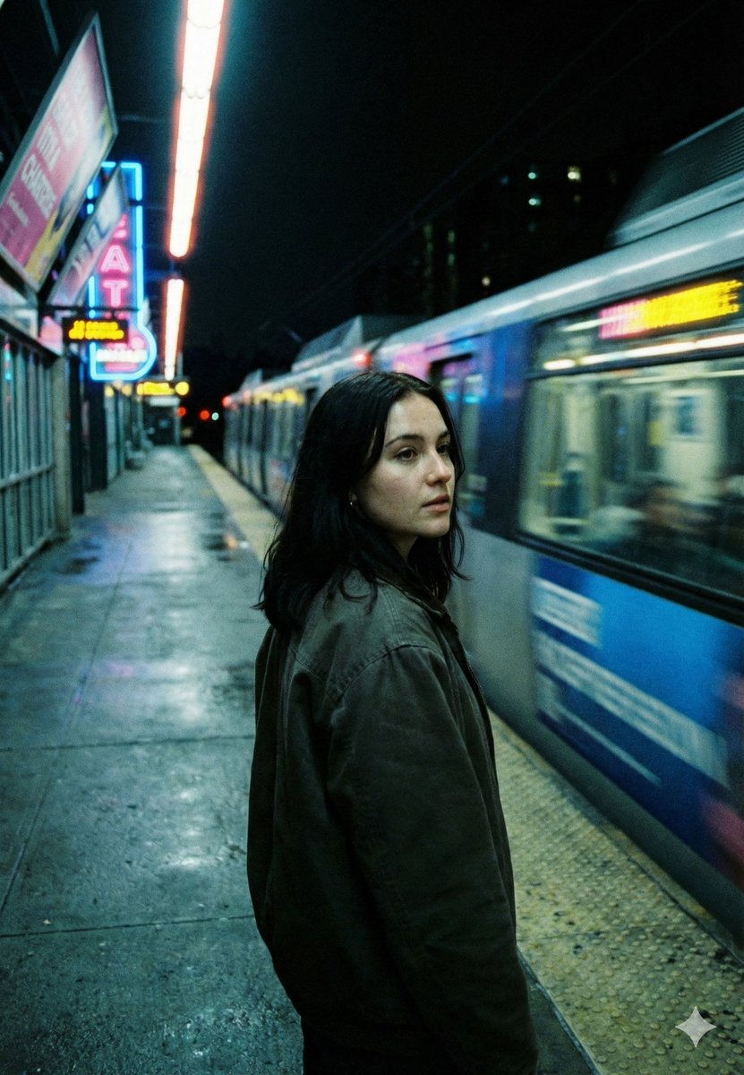 AI Prompt for Neo-Noir Cinematic Street Photography in Underground Metro Settings