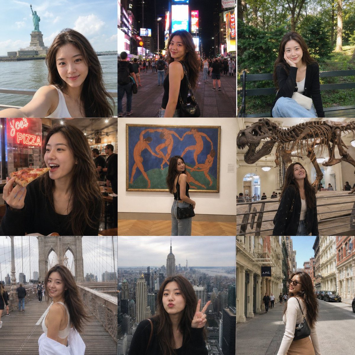 AI Prompt for New York City Instagram Grid Photography