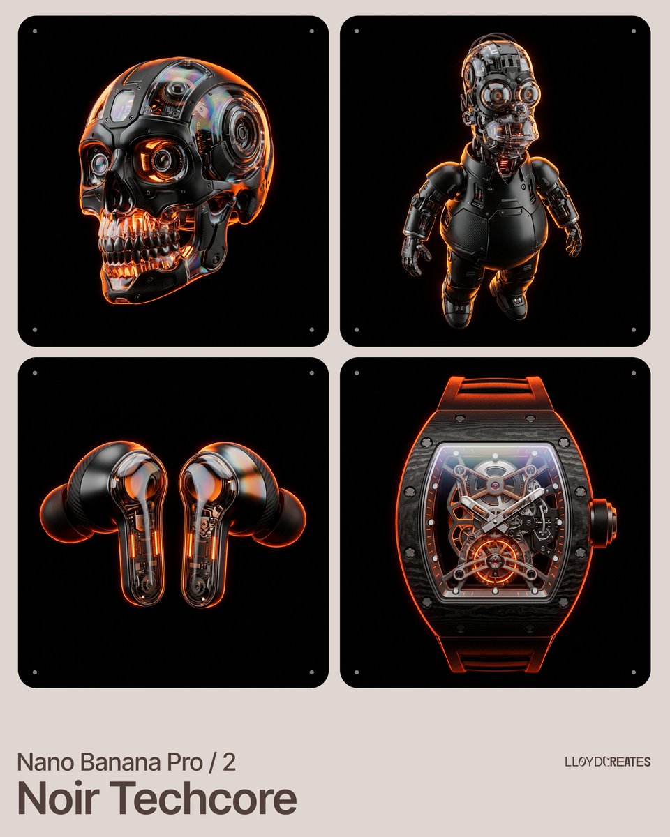 AI Prompt for Noir Techcore Product Photography