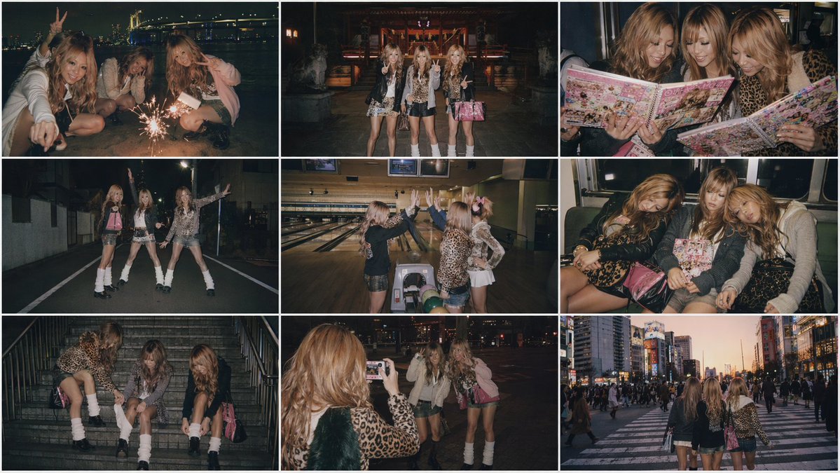 AI Prompt for Nostalgic Japanese Gal Grid Images with Film Camera Aesthetic