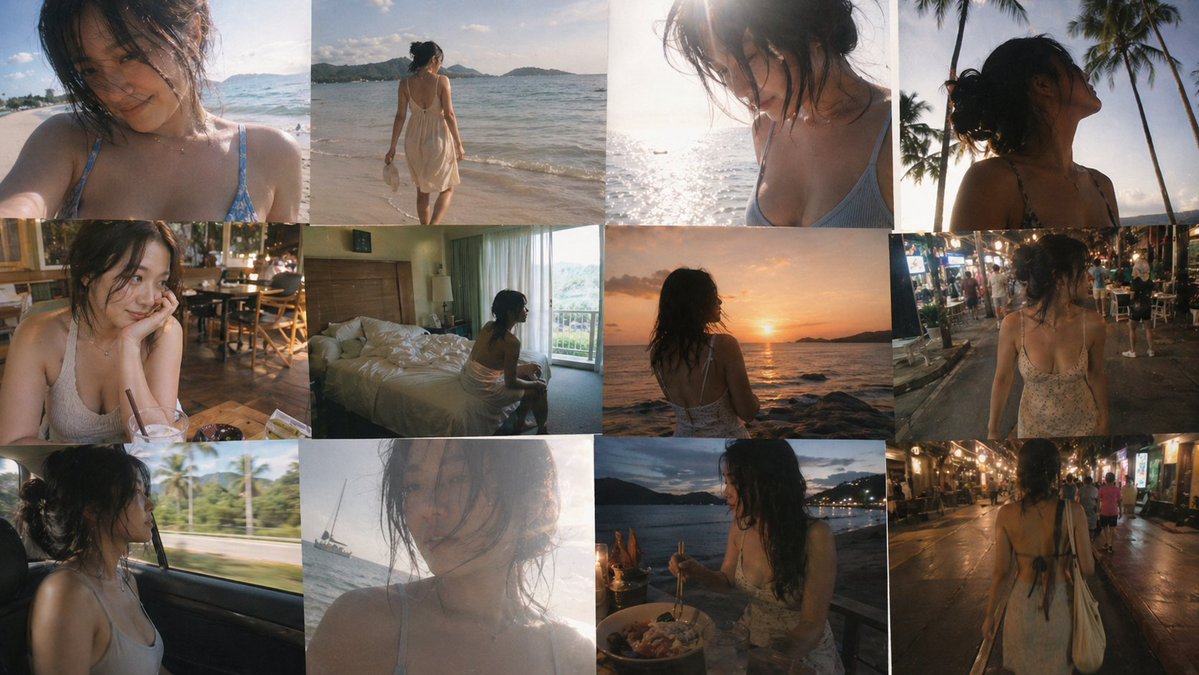 AI Prompt for Nostalgic Travel Collage Creation