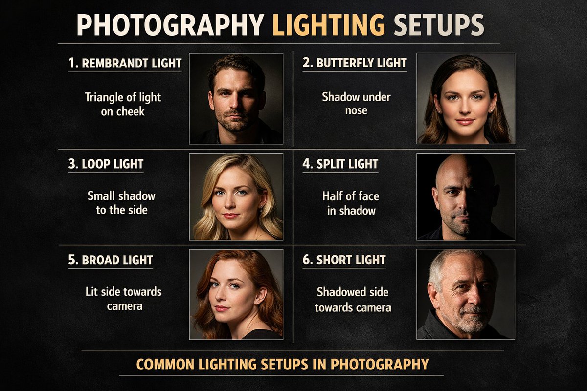 AI Prompt for Photography Lighting Setups Poster Generator